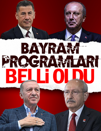 Seçim öncesi parti liderlerinin bayram programı belli oldu