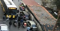  İETT OTOBÜSÜ KAZA - Beykoz'da İETT otobüsünün çarptığı yaya hastaneye götürülürken ikinci kaza: 5 yaralı