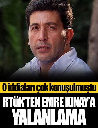 Emre Kınay'ın '1 ay boyunca dizilerde yeme içme yasak' iddiasına RTÜK'ten yanıt!