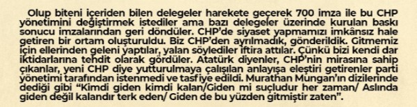 Muharrem İnce'den CHP ve Altılı Masa'ya veryansın: Bizi kendi dar iktidarlarına tehdit olarak gördüler