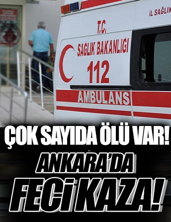Ankara'da feci kaza! Araç takla attı: 2 ölü, 2 yaralı