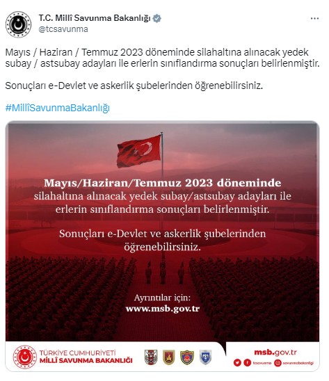 MSB duyurdu! Askerlik celp yerleri belli oldu