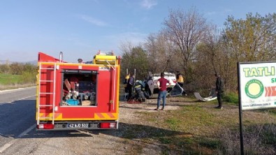 Konya'da korkunç kaza: 1 ölü 2 yaralı