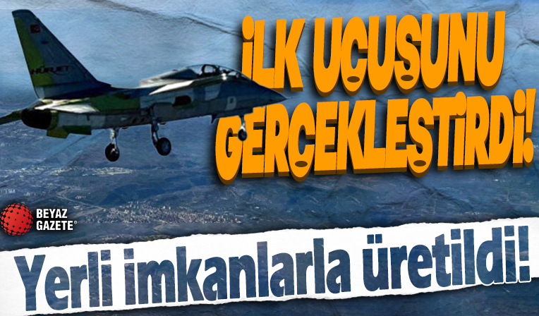 Türkiye’nin ilk jet motorlu eğitim ve hafif taarruz uçağı Hürjet ilk uçuşunu gerçekleştirdi