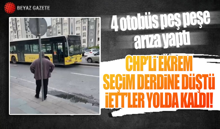 Başakşehir'de İETT'ler peş peşe arıza yaptı