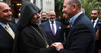 İçişleri Bakanı Soylu, Türkiye Ermenileri Patriği Maşalyan'ı ziyaret etti