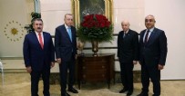  ERDOĞAN HASTALIĞI - Cumhur İttifakı liderlerinden Başkan Erdoğan'a 'geçmiş olsun' ziyareti