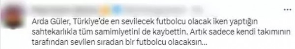 Fenerbahçeli Arda Güler'e büyük tepki!