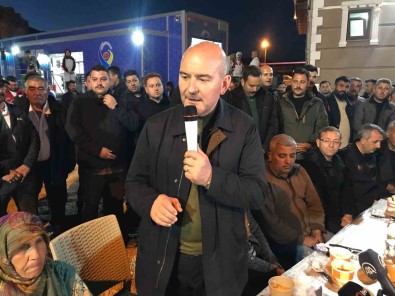 Bakan Soylu Hatay'da Depremzedelerle Iftarda Bulustu Açiklamasi