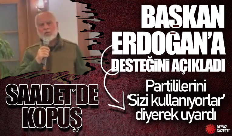 Saadet Partili Mehmet Bingöl'den Cumhurbaşkanı Erdoğan'a destek