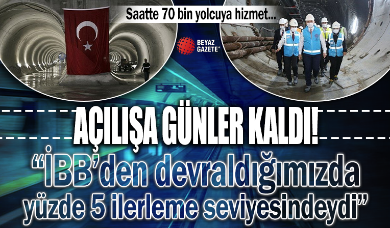 Açılışa günler kaldı! Saatte 70 bin yolcuya hizmet verebilecek: 'İBB'den devraldığımızda yüzde 5 ilerleme seviyesindeydi'