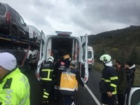 Bilecik'te otomobil yuvarlandı! Yaralılar var