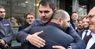 Bakan Kurum'dan Ankara'daki depremzede ailelere ziyaret
