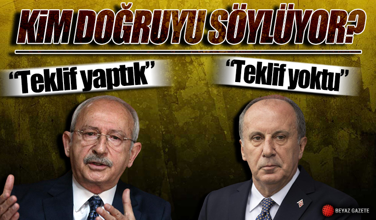 CHP'den 'teklif yaptık' ifadelerine Muharrem İnce'den cevap