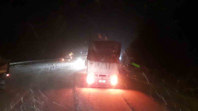 Antalya-Konya Kara Yolunda Kar Yagisi Basladi