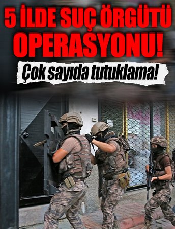 5 ildeki suç örgütü operasyonu: 59 tutuklama!