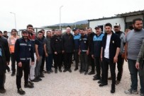  KAHRAMANMARAŞ MERKEZLİ - İçişleri Bakanı Süleyman Soylu, Hatay'ın Kırıkhan ilçesinde konteyner kenti ziyaret etti