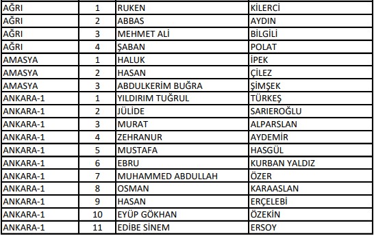 AK Parti'de milletvekilliği aday listesi belli oldu
