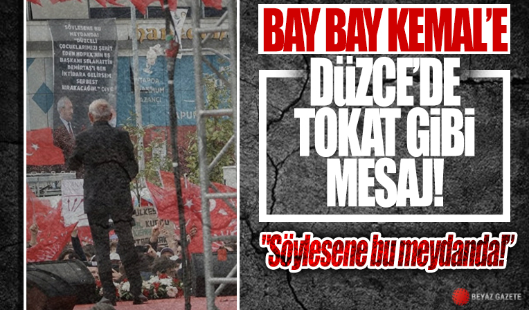 Düzce'de Kemal Kılıçdaroğlu'na Selahattin Demirtaş tepkisi