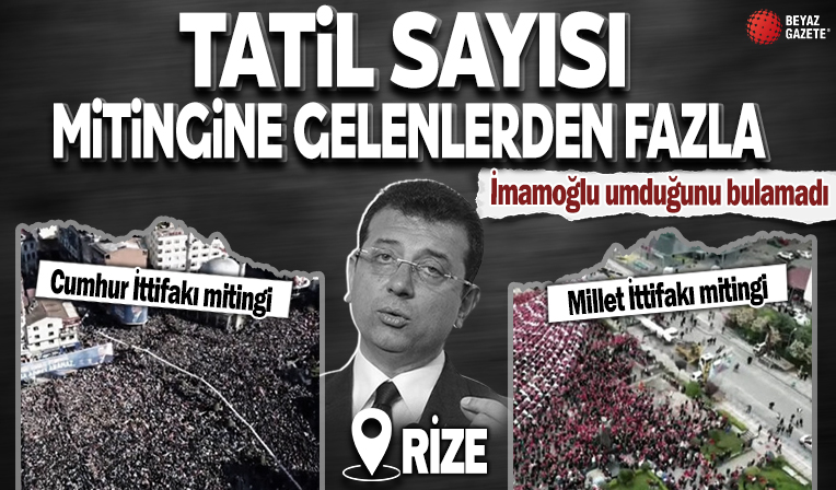 Ekrem İmamoğlu Rize mitinginde de beklediği kalabalığı bulamadı