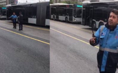 Söğütlüçeşme metrobüs durağında dakikalarca araç gelmeyince vatandaşlar İBB'ye tepki gösterdi: Her gün mü aksama var?