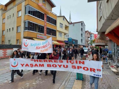 Türkeli'de 'Saglik Için Hareket Et' Yürüyüsü