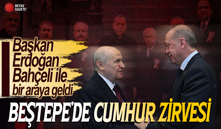 Beştepe'de ikinci tur zirvesi! Erdoğan, Bahçeli ile görüştü
