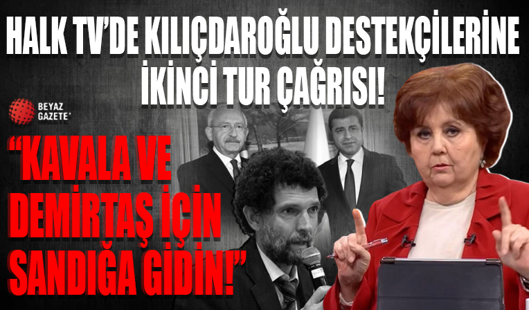 Halk TV sunucusu Arslan’dan ikinci tur çağrısı: Osman Kavala ve Selahattin Demirtaş için sandığa gidin