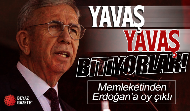 Mansur Yavaş'a Ankaralı seçmenden tokat gibi cevap! Yavaş'ın memleketi Erdoğan'a oy verdi