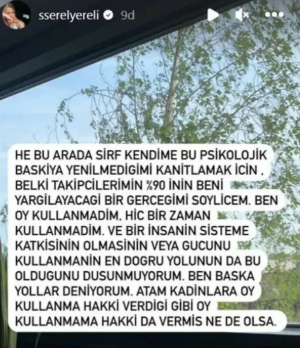 Serel Yereli'den ilginç itiraf!
