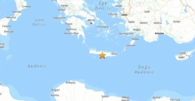 Ege'de Girit Adası'nda 5.1'lik deprem...