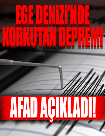 Ege'de Girit Adası'nda 5.1'lik deprem...