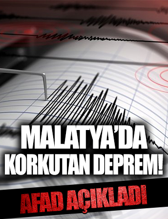 Malatya'da deprem!