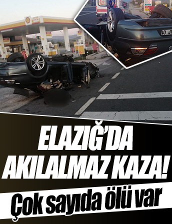 Elazığ'da kaza: 1 ölü, 2 yaralı
