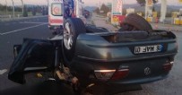  MALATYA KARAYOLU - Elazığ'da kaza: 1 ölü, 2 yaralı