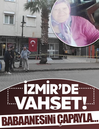 İzmir'de korkunç cinayet! Yüksek sesli müzik tartışmasında babaannesini çapayla öldürdü!