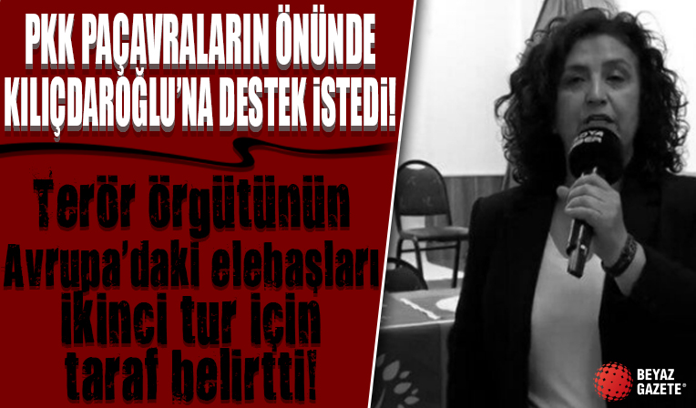 Avrupa'daki HDP'liler PKK paçavraları önünde Kılıçdaroğlu'na destek istedi: 28 Mayıs'ta zafer halaylarını birlikte çekelim