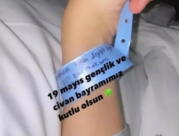 Doğum sonrası ilk paylaşım