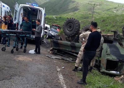 Çildir'da Askeri Araç Kaza Yapti