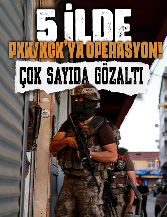 Mersin merkezli 5 ilde terör operasyonu: Çok sayıda gözaltı kararı