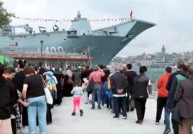TCG Anadolu gemisine yoğun ilgi