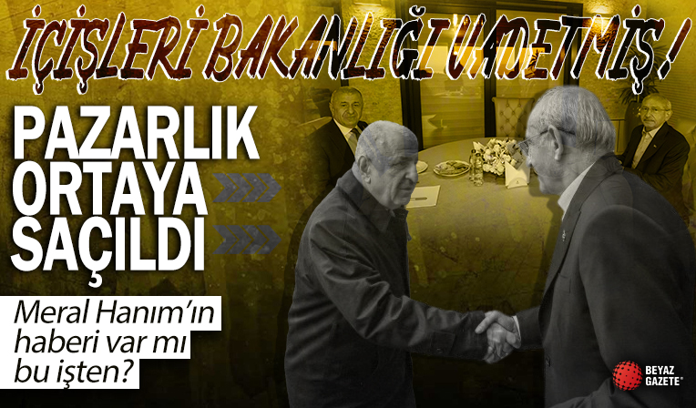 Kemal Kılıçdaroğlu, Ümit Özdağ'a İçişleri Bakanlığı'nı vadetti