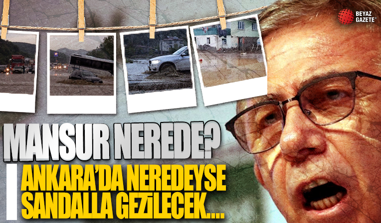 Mansur Yavaş kayıplara karıştı! Ankaralı neredeyse sandalla gezecek!