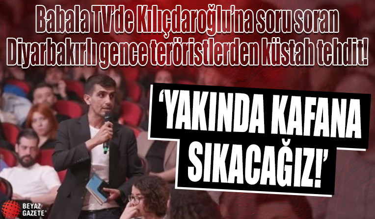 Oğuzhan Uğur'un programında Kılıçdaroğlu'na soru soran gence tehdit: Yakında kafana sıkacağız