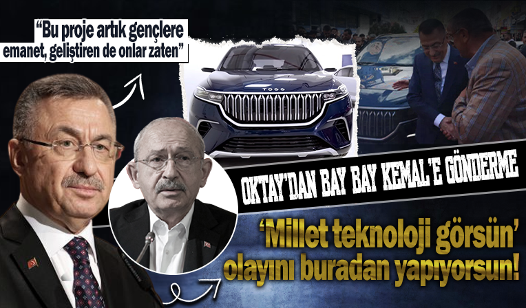 Oktay'dan Kılıçdaroğlu'na Togg'lu gönderme: 'Millet teknoloji görsün' olayı var ya hepsini buradan yapıyorsun