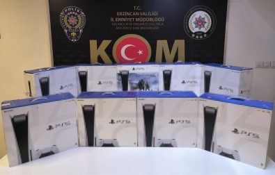 Erzincan'da 9 Adet Kaçak Oyun Konsolu Ele Geçirildi
