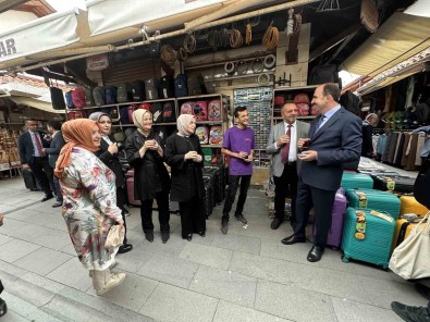Milletvekilleri Ve Baskan Altay'dan Bedesten Esnafini Ziyaret Etti