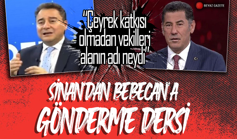 Sinan Oğan'ın Ali Babacan’a göndermesi sosyal medyanın gündemine oturdu!