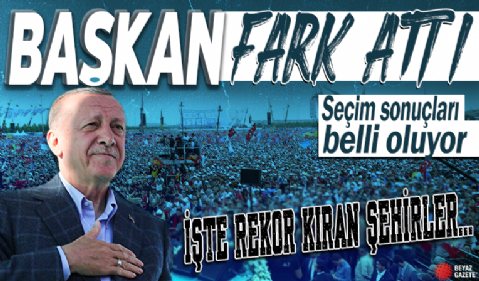 28 Mayıs seçim sonuçları belli oluyor! Başkan Erdoğan o illerde fark attı: İşte rekor kıran şehirler