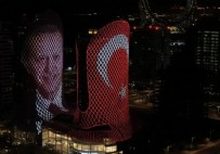 Katar'da Başkan Erdoğan sevinci! Al Jaber Kuleleri'nde Başkan Erdoğan fotoğrafı ve Türk bayrağı
